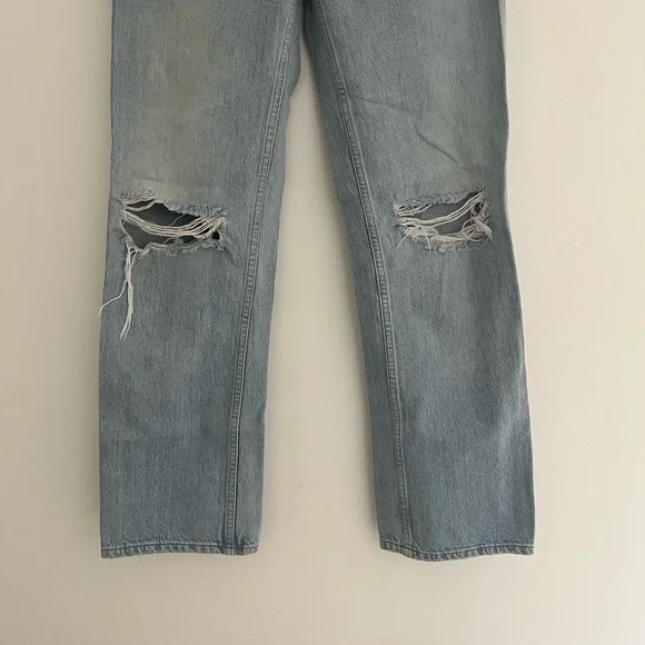 Re/Done straight leg distressed jeans - Picture 4 of 6
